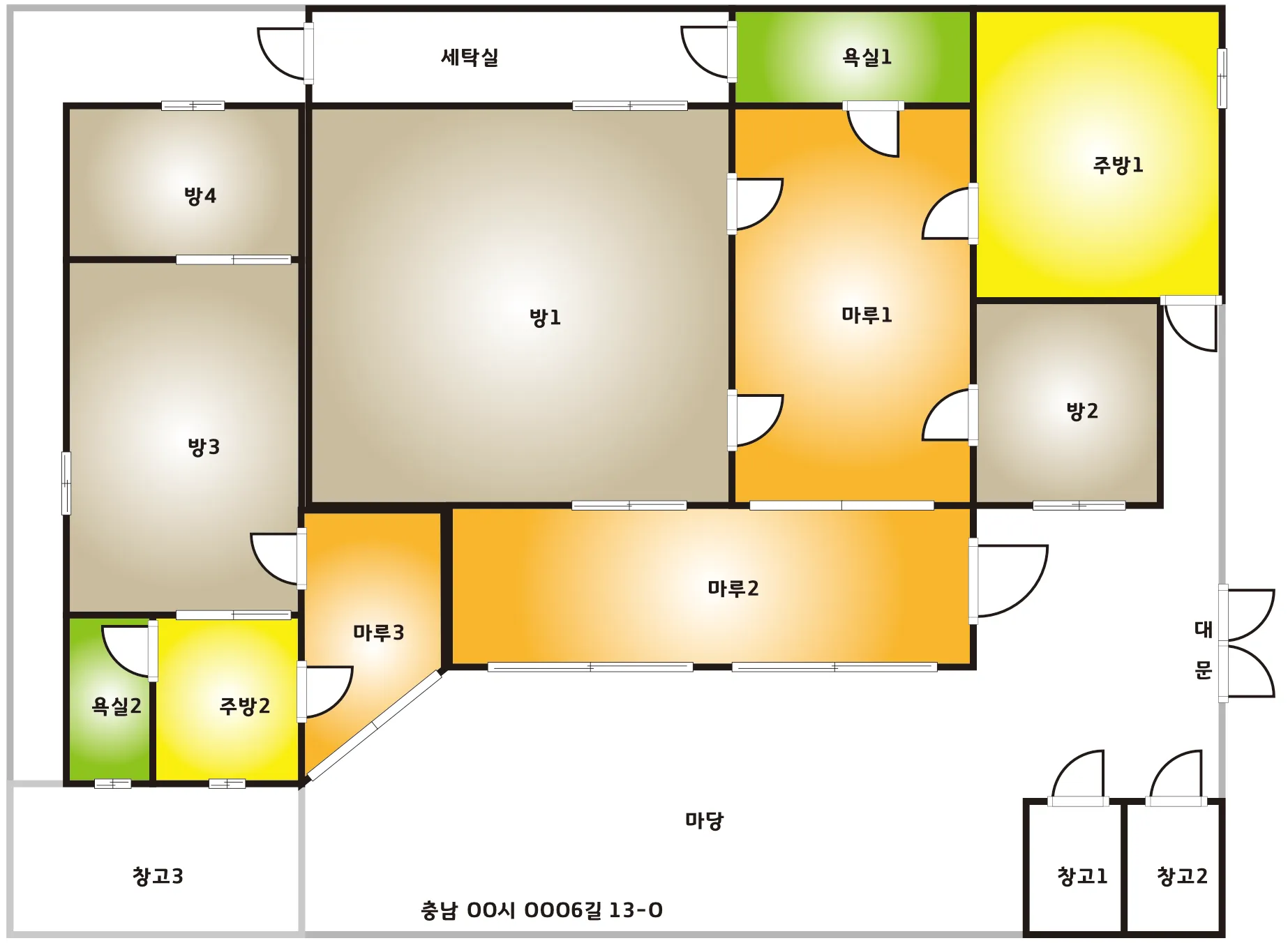 단독주택 평면도