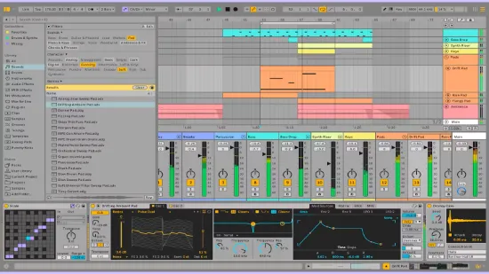 Ableton Live 실행화면