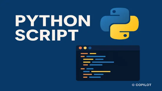 파이썬 스크립트를 상징하는 일러스트레이션