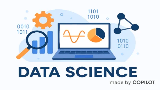 데이터과학을 상징하는 일러스트레이션